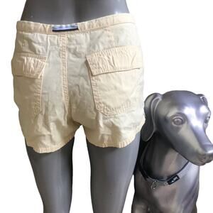 Vintage Y2K Aeropostale Yellow Cotton Flap Pocket Shorts Juniors Size 1/2